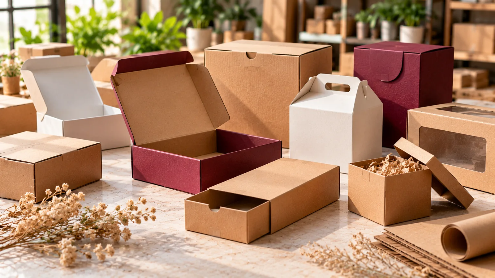 Los tipos de cajas que más se usan | Cartonajes Sánchez Los tipos de cajas que más se usan: imagen ilustrativa de cartonaje y packaging