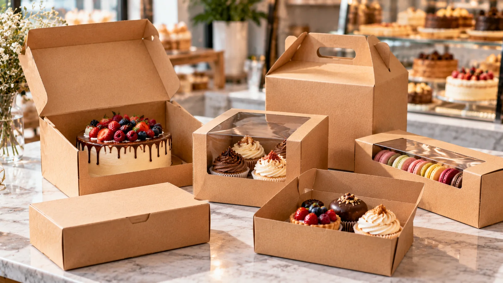 Las cajas para repostería: imagen ilustrativa de cartonaje y packaging