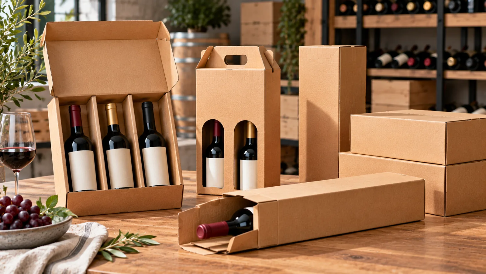 Las cajas para botellas: imagen ilustrativa de cartonaje y packaging