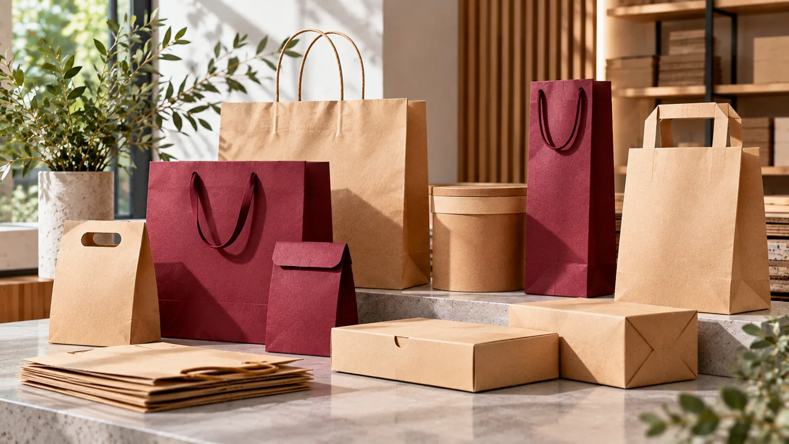 Ideas para promocionar tu negocio con bolsas de papel: imagen ilustrativa de cartonaje y packaging