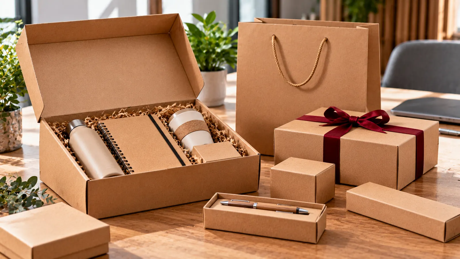 Mejores regalos de empresa personalizados: imagen ilustrativa de cartonaje y packaging