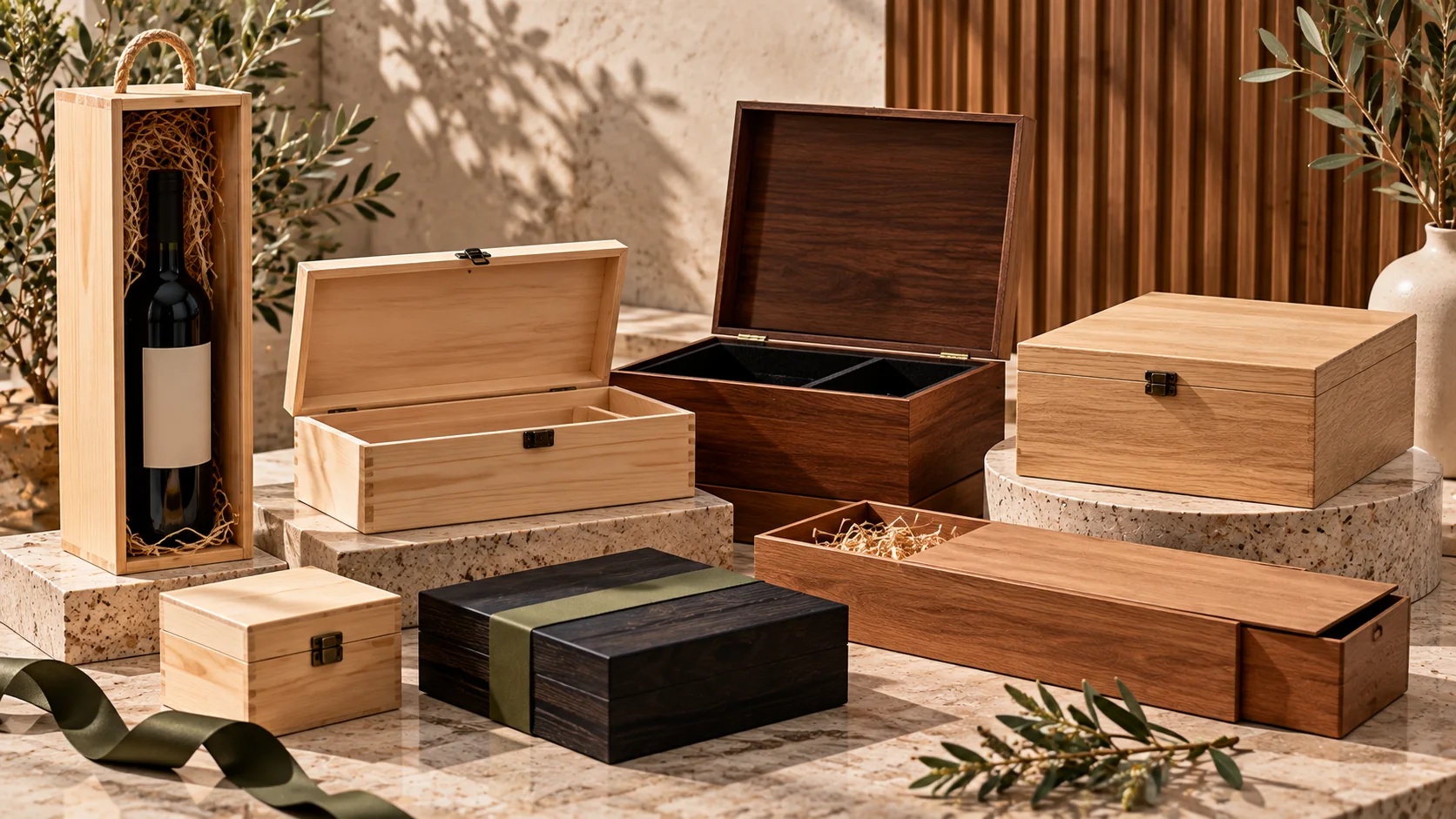 Estuches de madera de Cartonajes Sánchez