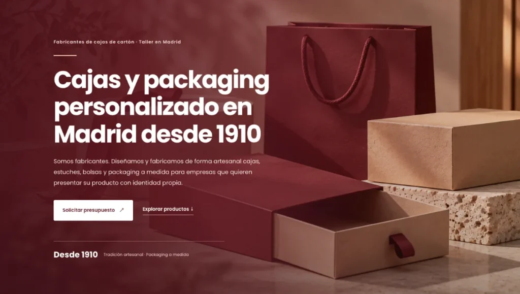Cajas y packaging personalizado en Madrid cartonajes sanchez